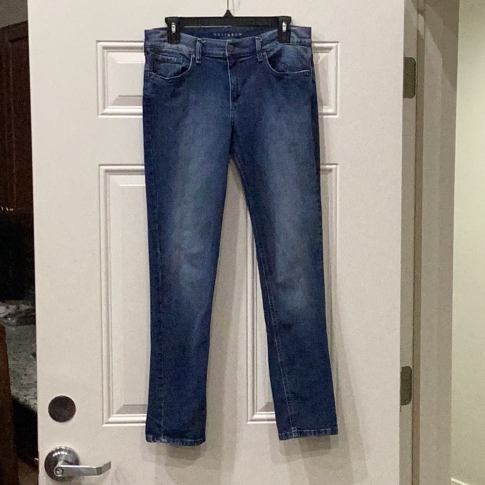 Preowned Mott & Bow Blue Denim Boyfriend Jeans Size 28x30 (Item#P044)